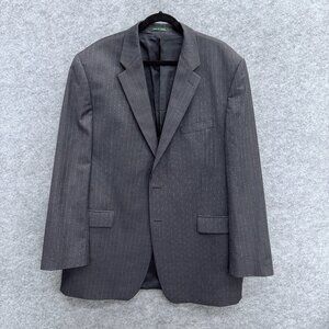 Lauren Ralph Lauren Men's Blazer 48R Single Breasted 100% Wool, Luxury Gray